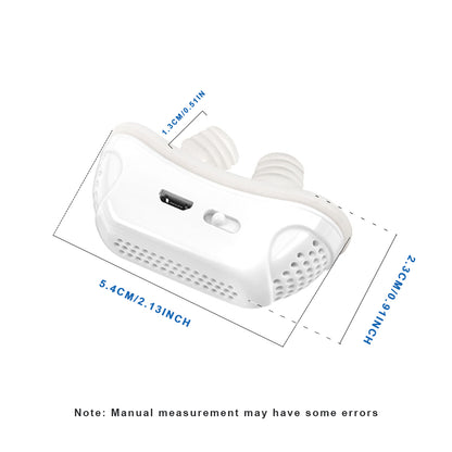 Anti Snoring Devices Upgraded, Electric Wind Speed Snore Reducing Stopper Blue Solution
