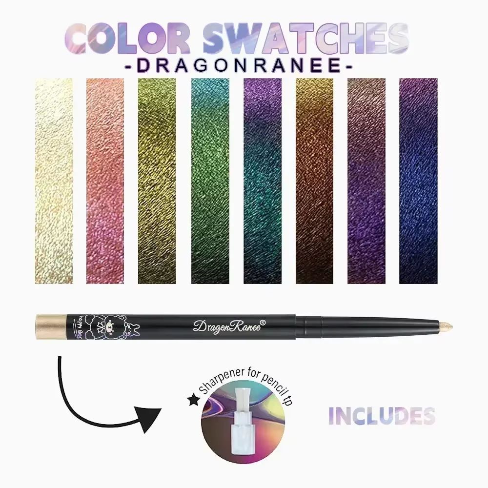 ShimmerShift MultiChrome Glitter Eyeliner  LongLasting Metallic Eye Makeup 4