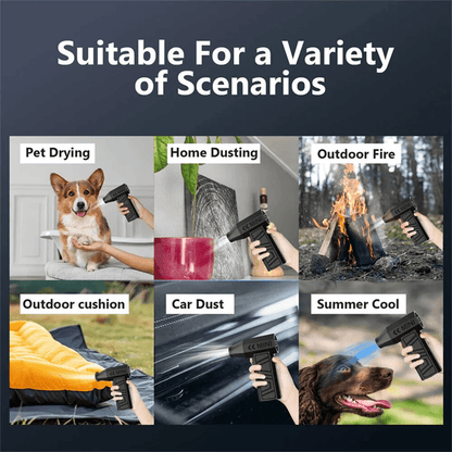 Rechargeable Electric Air Duster With Adjustable Speed For Car And Home Cleaning 3