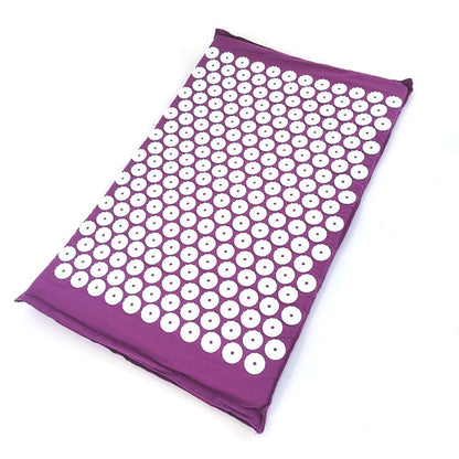 Household Massage Pillows Purple Color, Yoga Massage Pads with Large Touchpoints for Neck Back Foot Relaxation