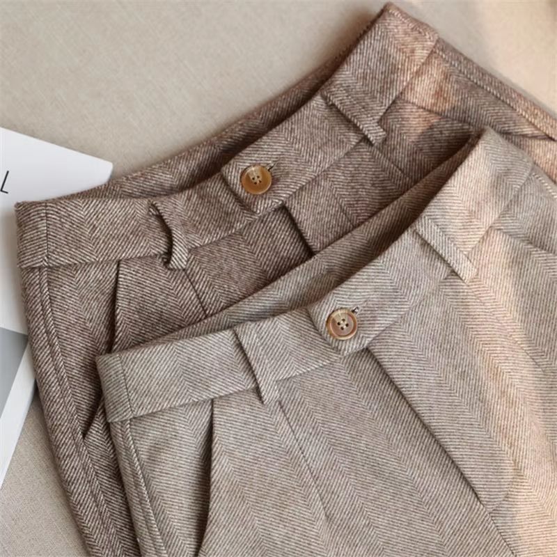 ElevateFit High Waist Office Pants  Korean Style Casual Slim Harem Trousers 4