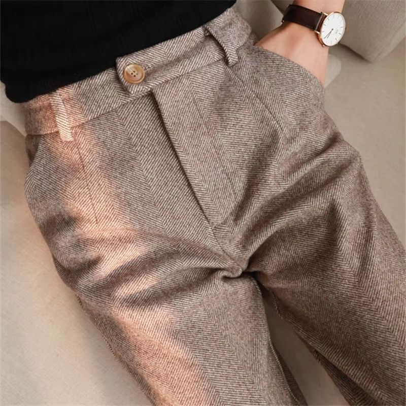 ElevateFit High Waist Office Pants  Korean Style Casual Slim Harem Trousers 6