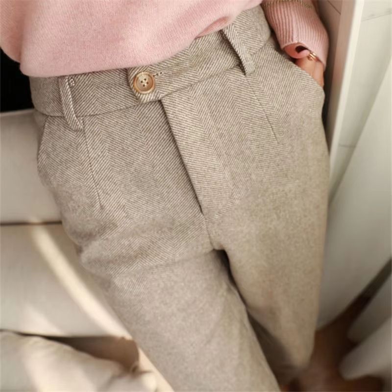 ElevateFit High Waist Office Pants  Korean Style Casual Slim Harem Trousers 10