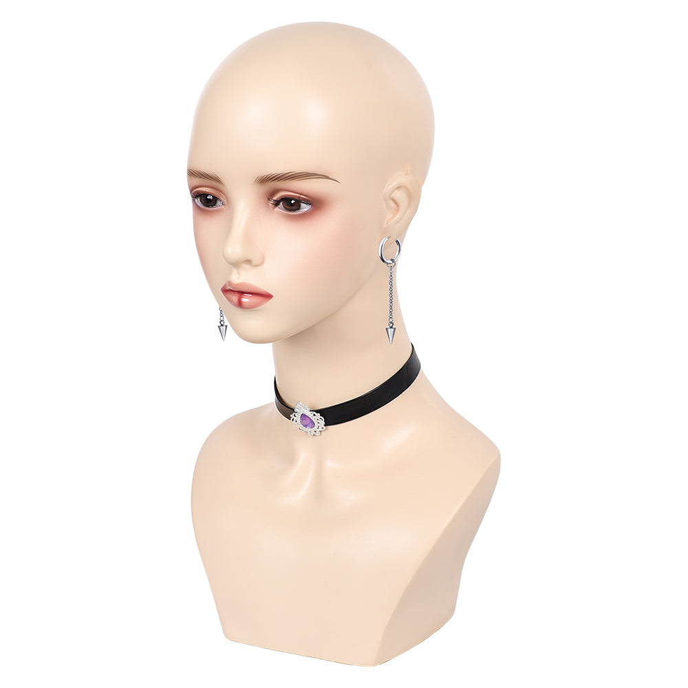 Fantasia Mira Earrings Choker Cosplay Jewelry Cartoon Demon Hunter of KPop Disfraz Costume Accessories Halloween Carnival Prop