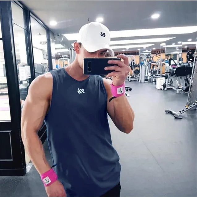 2024 Mens Mesh Breathable Fitness Tank Top, Running Vest Undershirt for Gym Workouts
