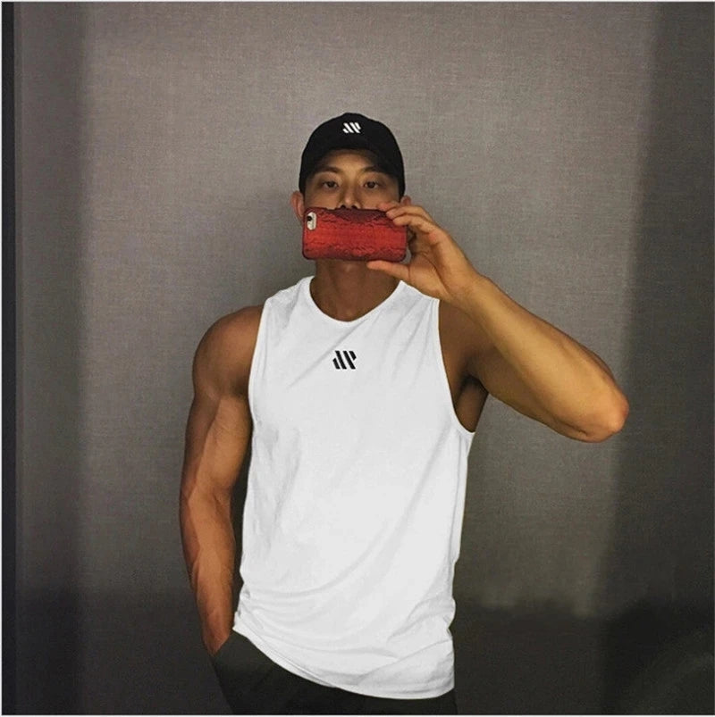 2024 Mens Mesh Breathable Fitness Tank Top, Running Vest Undershirt for Gym Workouts