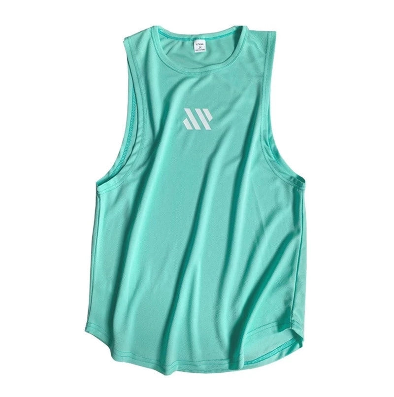 2024 Mens Mesh Breathable Fitness Tank Top, Running Vest Undershirt for Gym Workouts