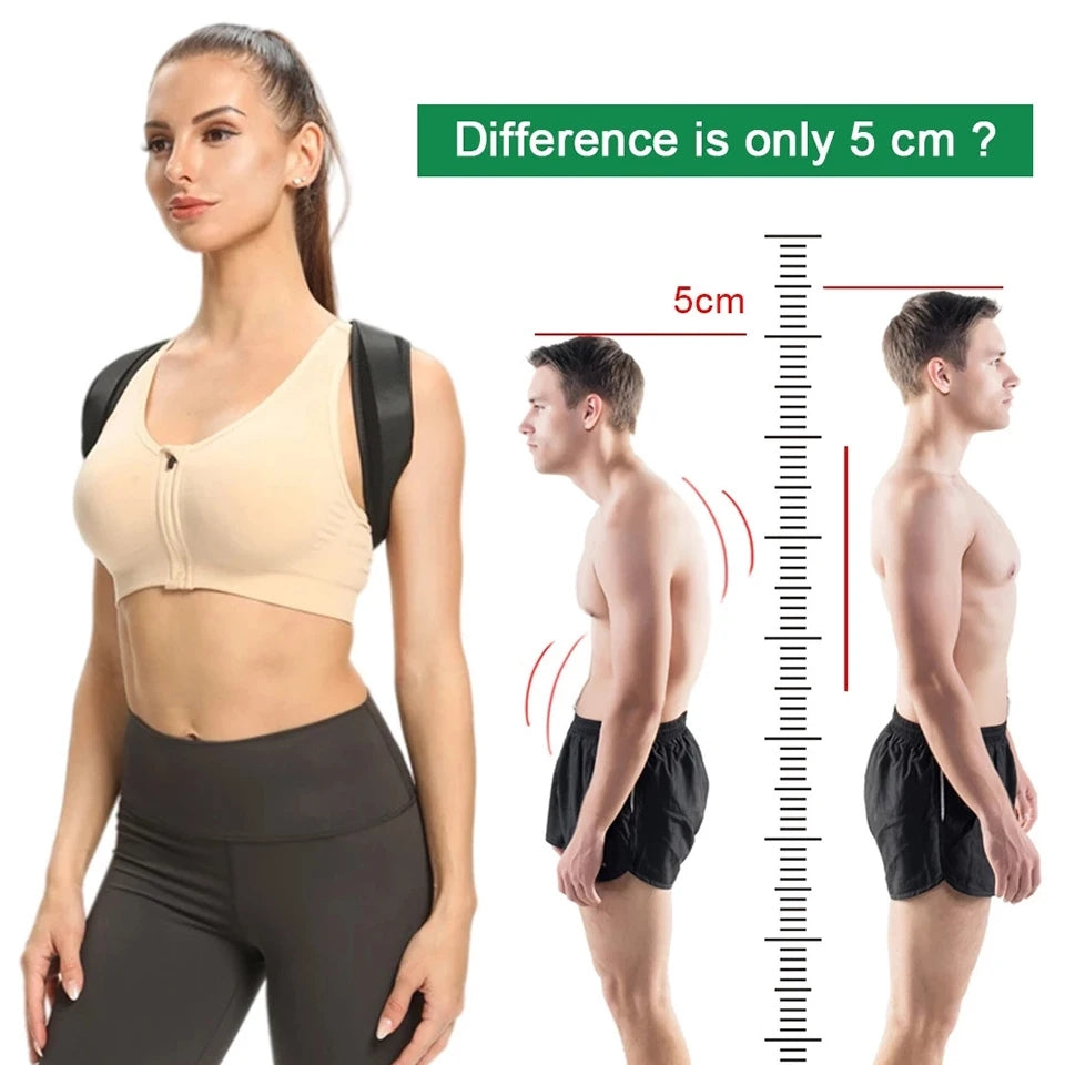 Neck Brace Training Equipment Postura, Adjustable Back Posture Corrector Belt, Shoulder Support for Home Office