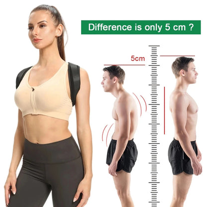 Neck Brace Training Equipment Postura, Adjustable Back Posture Corrector Belt, Shoulder Support for Home Office