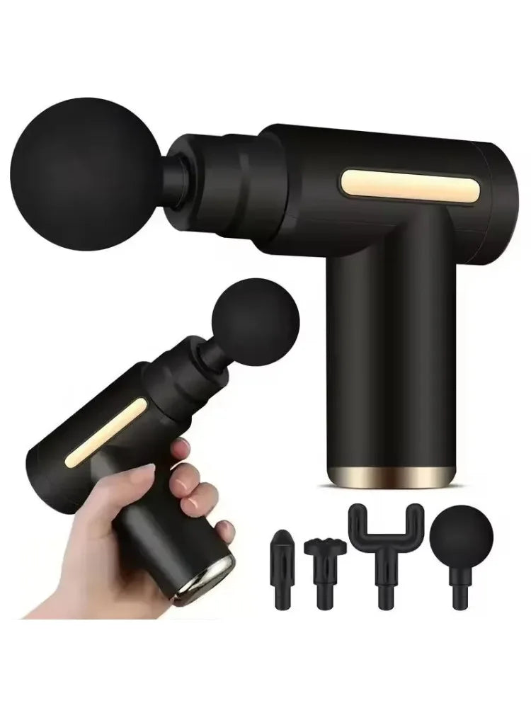 Massage Fitness Equipment Neck Grab Fascia Gun, USB Mini Muscle Relaxation Vibrating Gun Rod