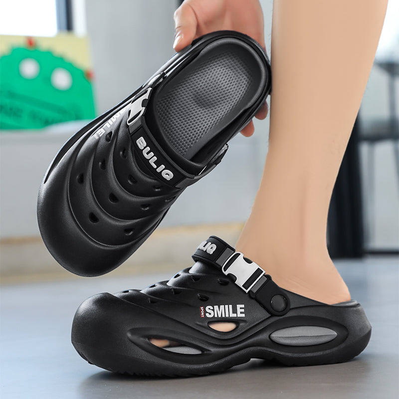 Comfortable Mens Shoes, A Pair of Wear-Resistant Non-Slip Clogs for Men, New Sports Beach Shoes for Outer Wear