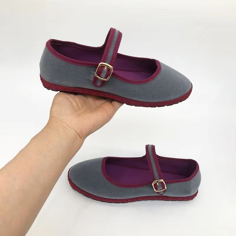 VelvaStep Womens Round Toe Flats  Soft HandStitched Casual Comfort Shoes 4