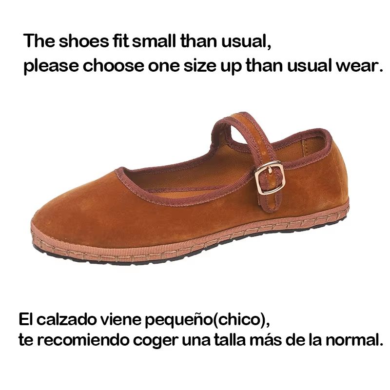 VelvaStep Womens Round Toe Flats  Soft HandStitched Casual Comfort Shoes 13