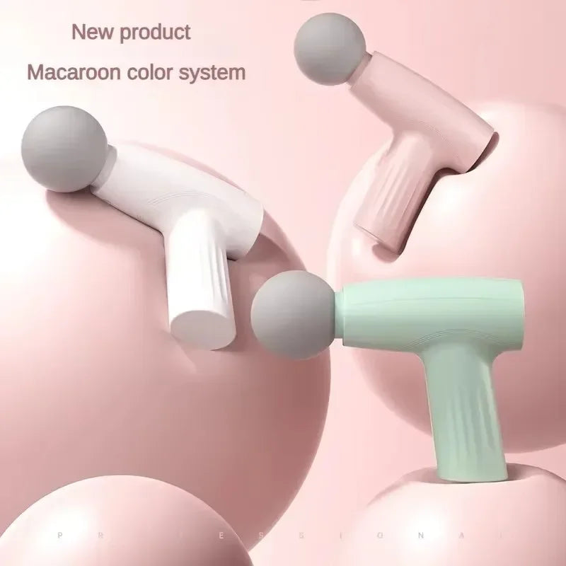 Deep Tissue Mini Pink Massage Gun for Muscle Pain, Handheld Fascia Therapy Gun