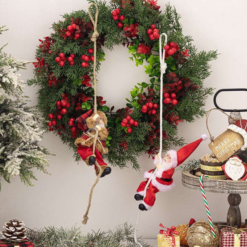 Merry Christmas Hanging Doll Decoration, Santa Claus Pendant for Cristmas Tree, Home Festive Decor