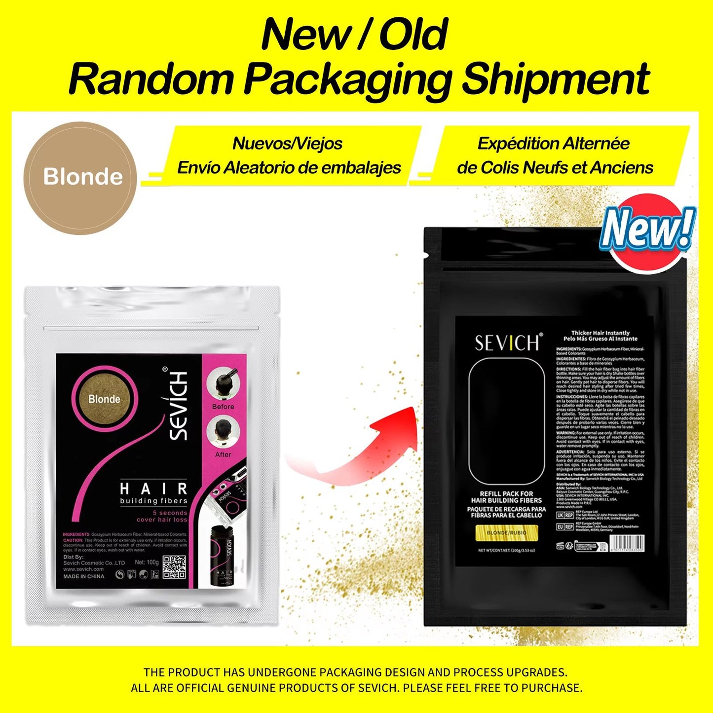 SEVICH Keratin Hair Building Fibers  Instant Hair Thickening  Loss Concealer Powder 10