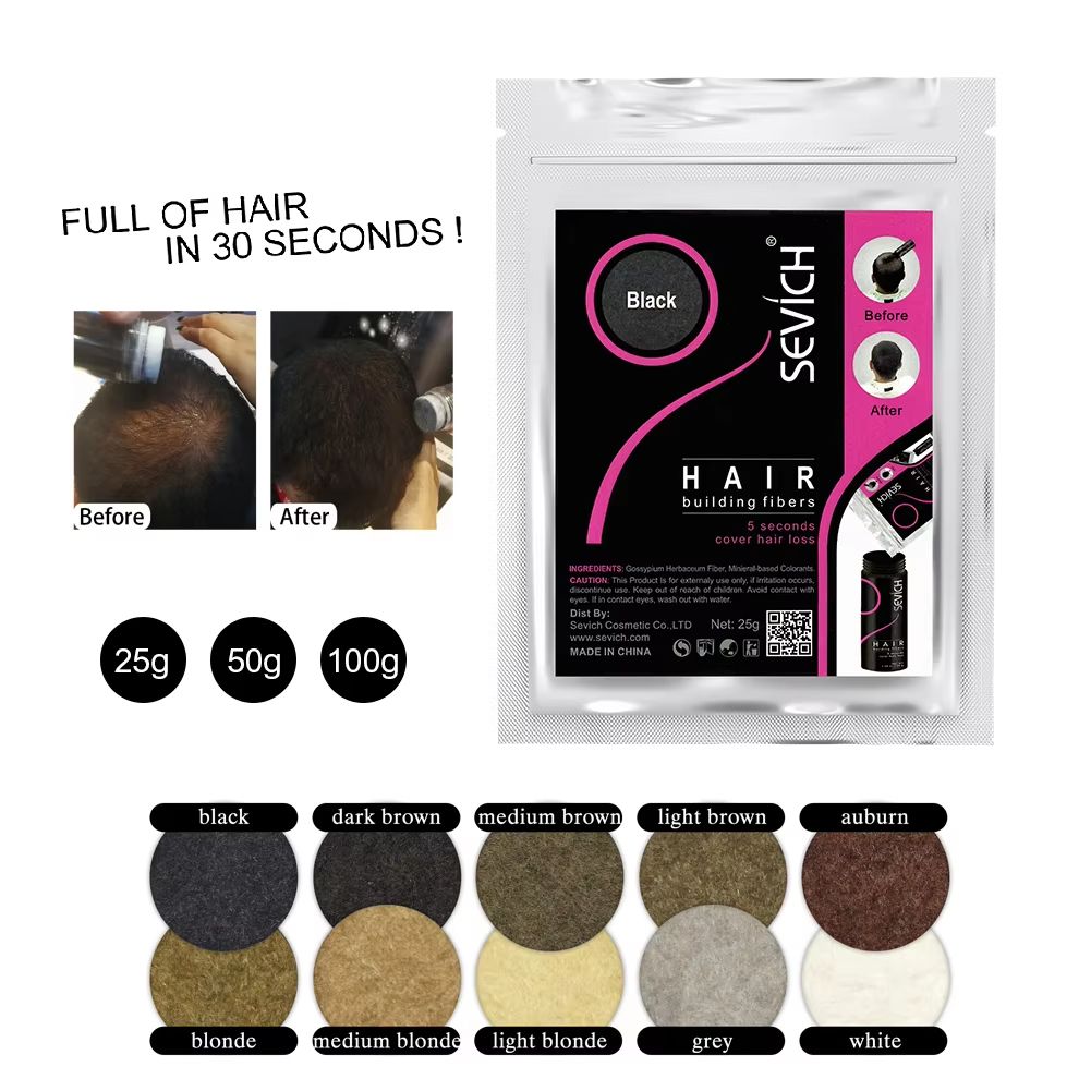 SEVICH Keratin Hair Building Fibers  Instant Hair Thickening  Loss Concealer Powder 2