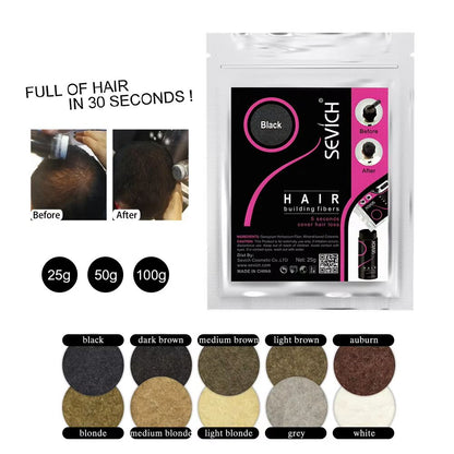 SEVICH Keratin Hair Building Fibers  Instant Hair Thickening  Loss Concealer Powder 2