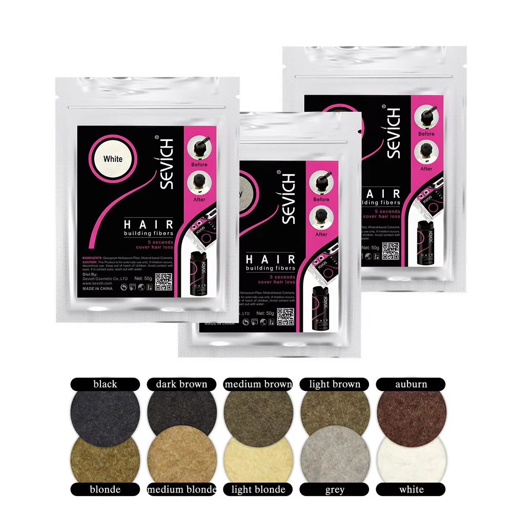 SEVICH Keratin Hair Building Fibers  Instant Hair Thickening  Loss Concealer Powder 5