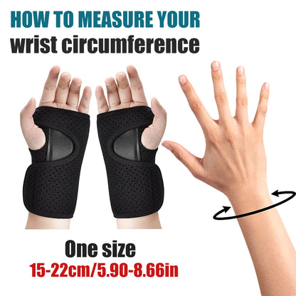 Hand Support Hand Brace, Adjustable Wrist Splint Carpal, Night Support Wrist Brace for Carpal Tunnel Relief