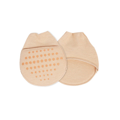 Breathable Toe Topper Liner Socks Pair, Invisible Toe Cover with Padding, Non-Skid Bottom High Heels Cushions