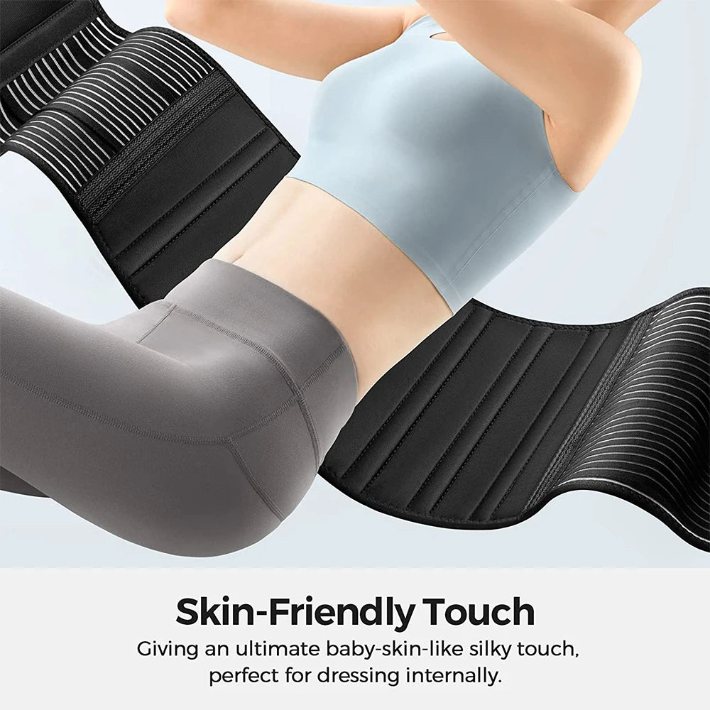Anti-skid Lower Back Support Belt with 6 Stays, Sports Back Braces for Work, Breathable Back Support for Pain Relief