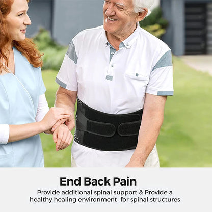 Anti-skid Lower Back Support Belt with 6 Stays, Sports Back Braces for Work, Breathable Back Support for Pain Relief
