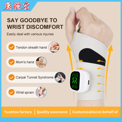 USB Rechargeable Electric Wrist Massager, Vibration Therapy for Tenosynovitis Relief, Fatigue & Carpal Tunnel Aid
