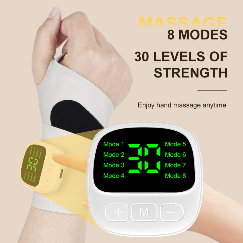 USB Rechargeable Electric Wrist Massager, Vibration Therapy for Tenosynovitis Relief, Fatigue & Carpal Tunnel Aid