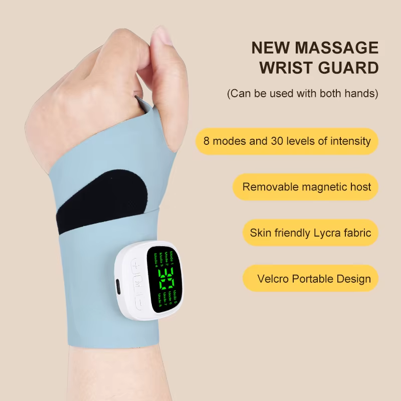 USB Rechargeable Electric Wrist Massager, Vibration Therapy for Tenosynovitis Relief, Fatigue & Carpal Tunnel Aid