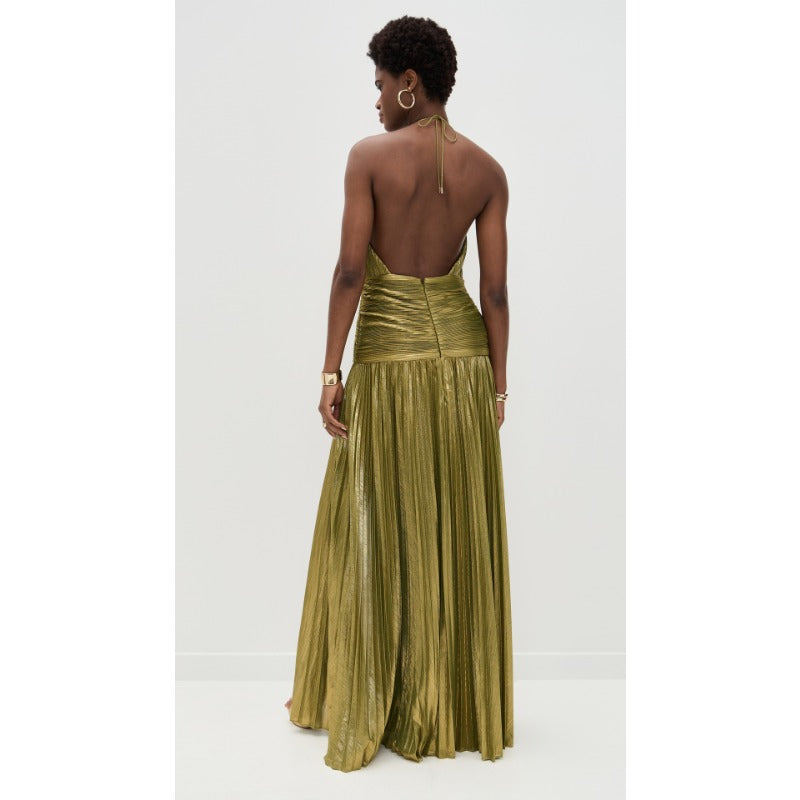 Luxurious Women Corset Party Dress, Sexy Off Shoulder Halter Cocktail Gown, Celebrity Long Prom Guest Dress with Slit