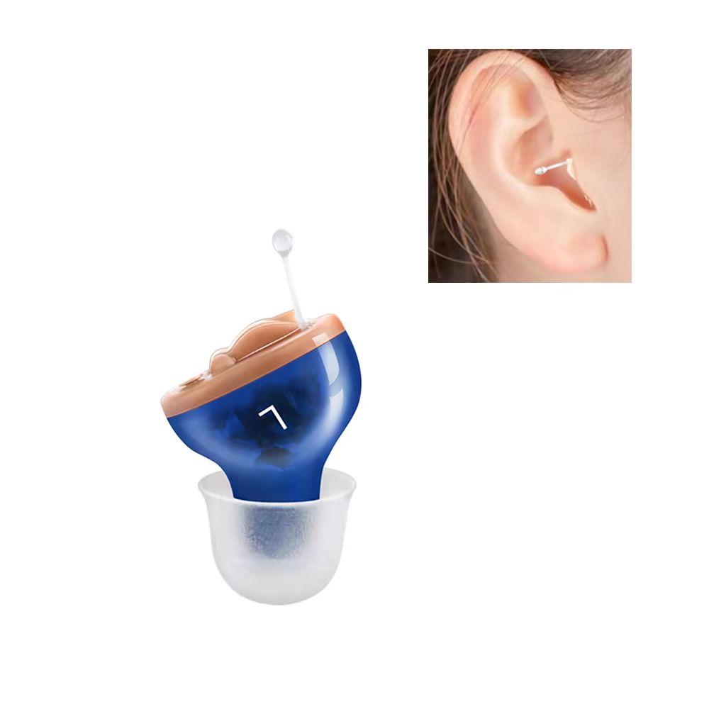 Premium Mini CIC Hearing Aid  Discreet Rechargeable Inner Ear Device For Clear TV  Call Sound Left  9
