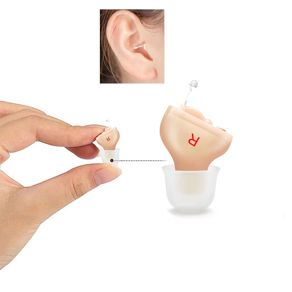 Premium Mini CIC Hearing Aid  Discreet Rechargeable Inner Ear Device For Clear TV  Call Sound Left  11