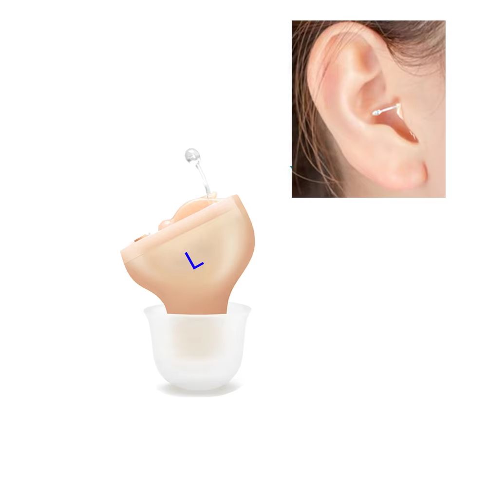 Premium Mini CIC Hearing Aid  Discreet Rechargeable Inner Ear Device For Clear TV  Call Sound Left  12