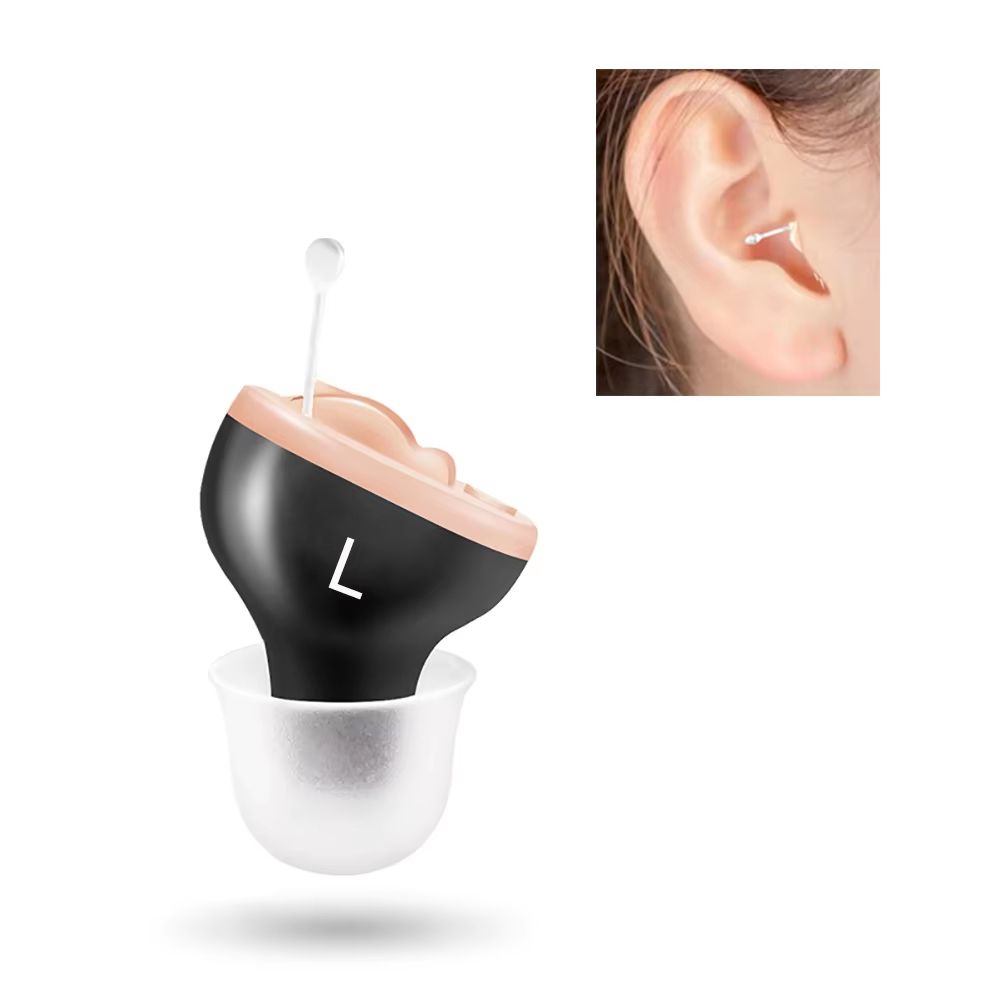 Premium Mini CIC Hearing Aid  Discreet Rechargeable Inner Ear Device For Clear TV  Call Sound Left  6