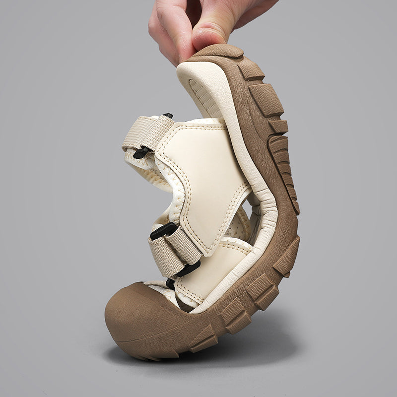 New Fashion Summer Casual Mens Shoes, Beach Sandals, Quality Closed Toe Sandals, Soft Breathable Large Size Men Sandals