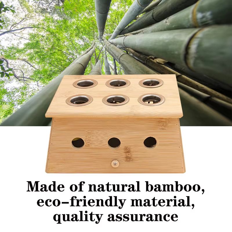 Natural Bamboo Moxibustion Box  Traditional Moxa Therapy Burner For Pain Relief Acupuncture  Body M 1