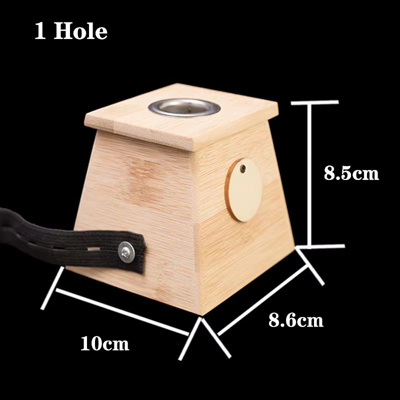 Natural Bamboo Moxibustion Box  Traditional Moxa Therapy Burner For Pain Relief Acupuncture  Body M 7