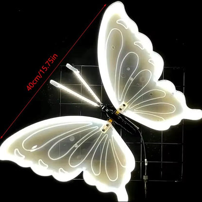 12V LED Butterfly Lights  Outdoor Dynamic  Static Decorative String For Festivals Parties And Home  1