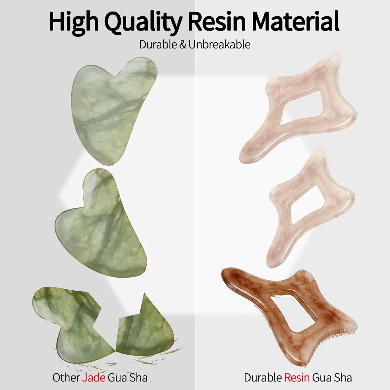Resin Body Gua Sha Tool  Large Lymphatic Drainage  Cellulite Massage Scraper For Face Back  FullBod 1