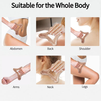 Resin Body Gua Sha Tool  Large Lymphatic Drainage  Cellulite Massage Scraper For Face Back  FullBod 3
