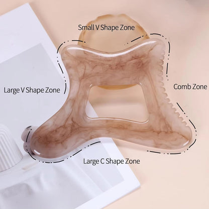 Resin Body Gua Sha Tool  Large Lymphatic Drainage  Cellulite Massage Scraper For Face Back  FullBod 4