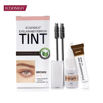 ICONSIGN Professional Eyebrow Tint Kit & Eyelash Dye – Long-Lasting Color and Salon-Quality Results at Home