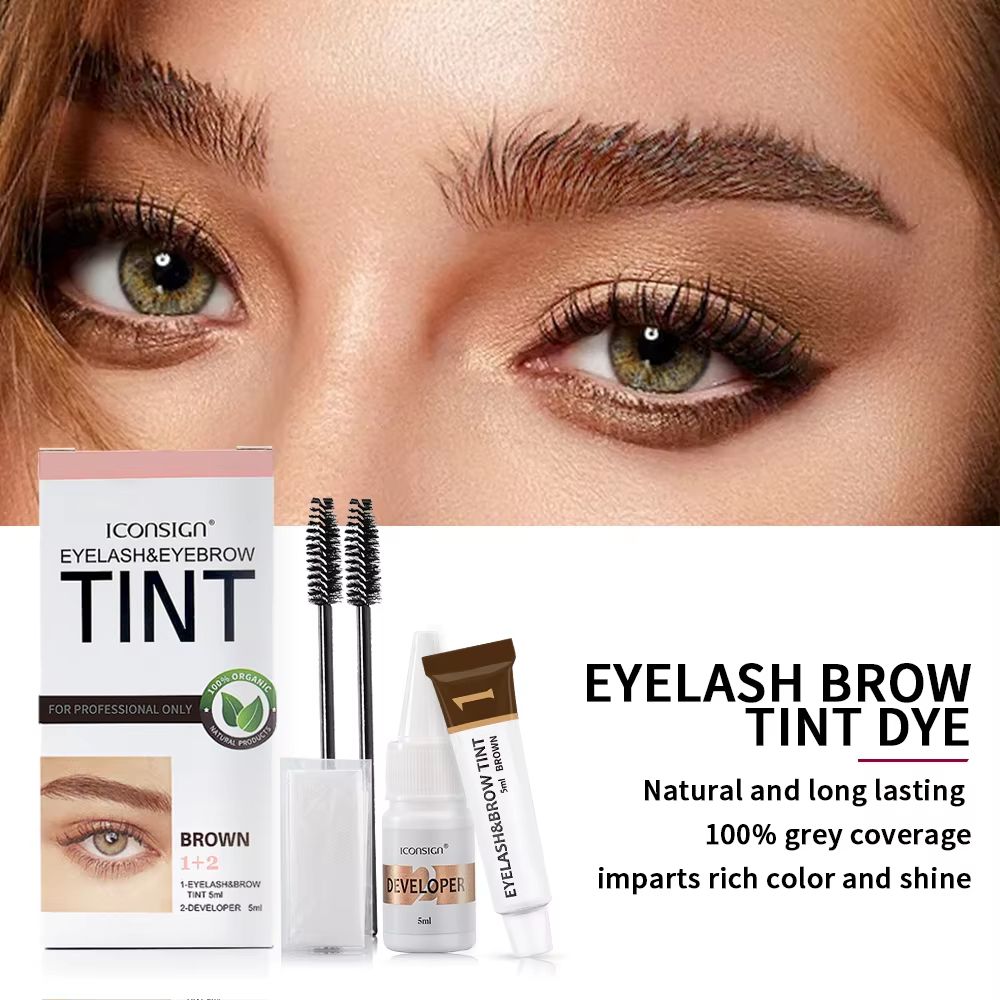 ICONSIGN Professional Eyebrow Tint Kit  Eyelash Dye  LongLasting Color And SalonQuality Results At  1