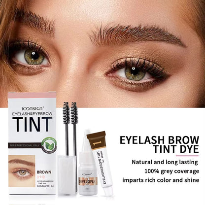 ICONSIGN Professional Eyebrow Tint Kit  Eyelash Dye  LongLasting Color And SalonQuality Results At  1