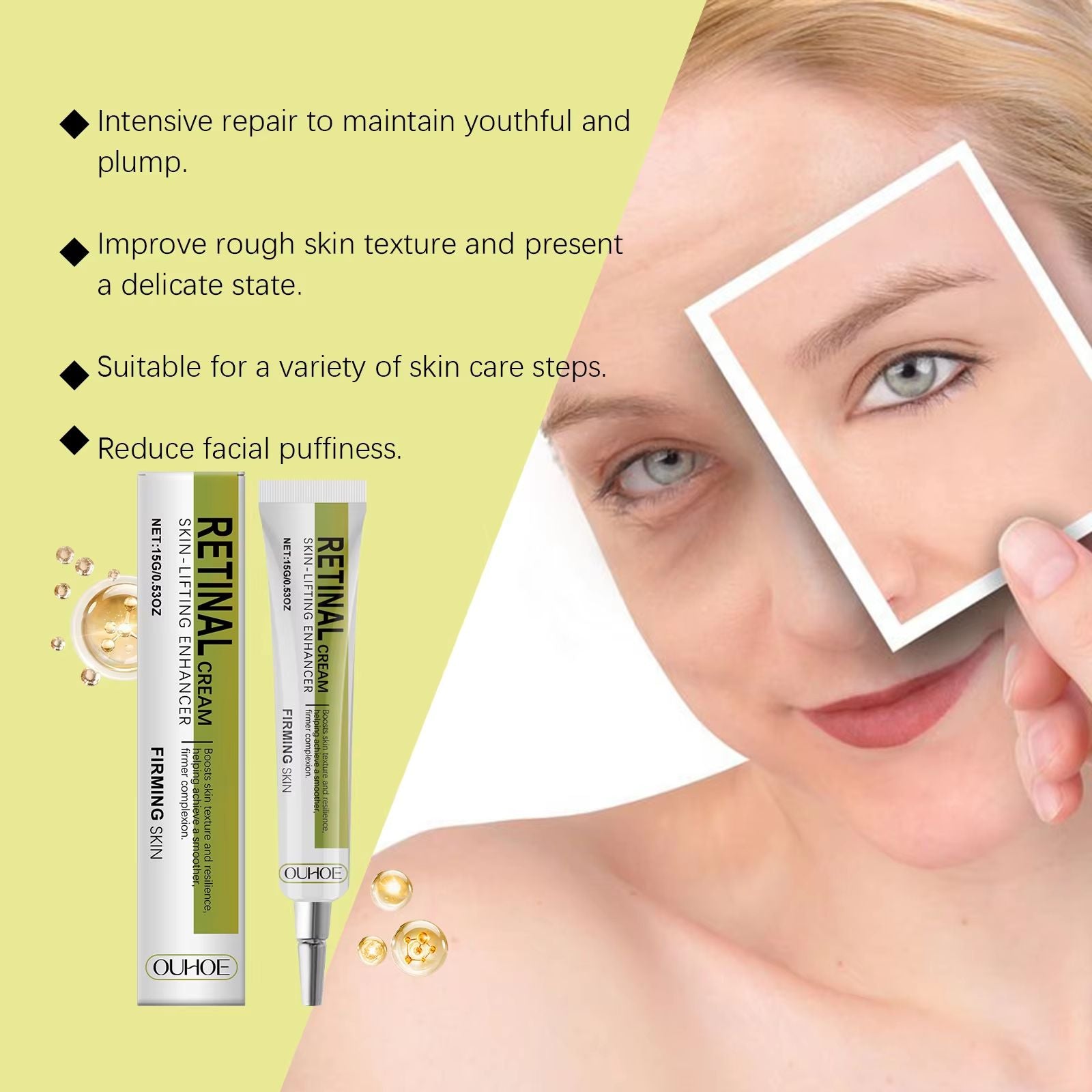 Advanced Retinol Cream  Hydrating AntiAging Face Moisturizer For Wrinkles Fine Lines  Firmness 2