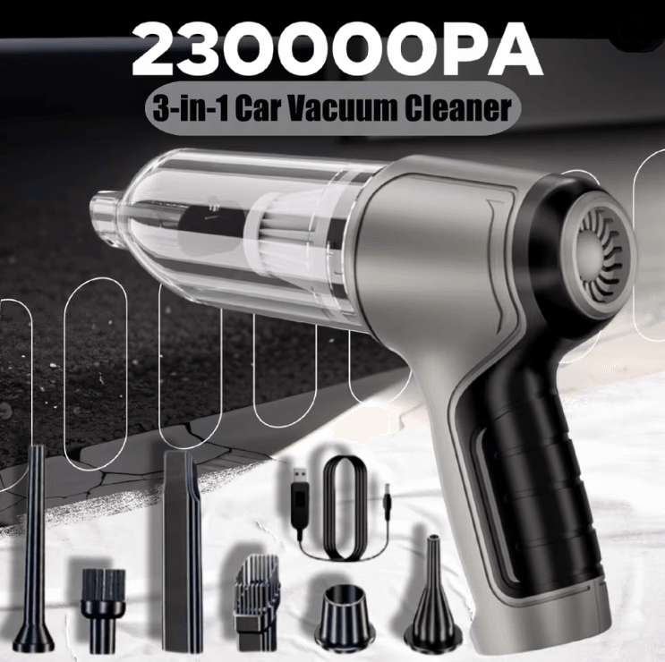Wireless Car Vacuum Cleaner Portable Handheld Air Duster with Strong Suction