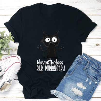 Nevertheless She Purrsisted Tee 0