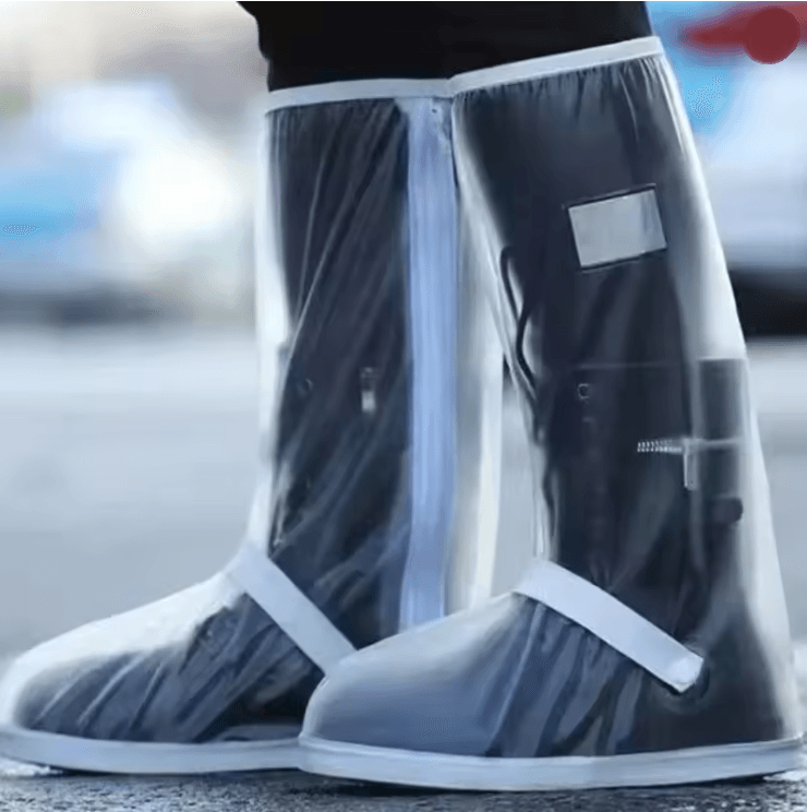 Reusable Waterproof Shoe Covers Non Slip Boot Protectors for Motorcycle and Bicycle Riders