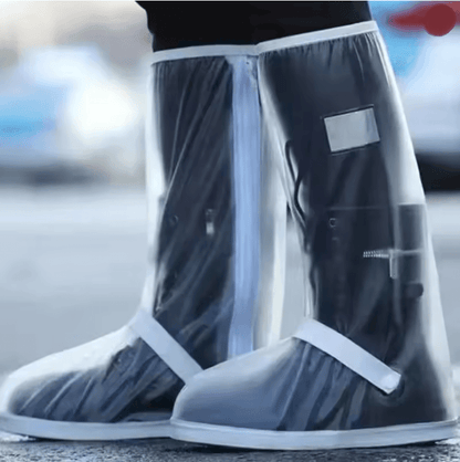 Reusable Waterproof Shoe Covers Non Slip Boot Protectors for Motorcycle and Bicycle Riders